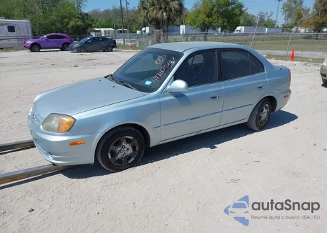 2005 Hyundai Accent Gls из США, поврежденный, VIN KMHCG45C55U614718